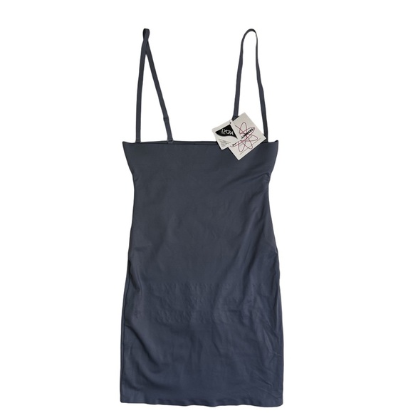 SKIMS Other - Skims Sonic Smoothers Slip Dress Size Small Gray Built in Underwear NWT